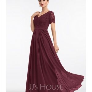 NWT JJ’s House formal dress in cranberry. Size 4.